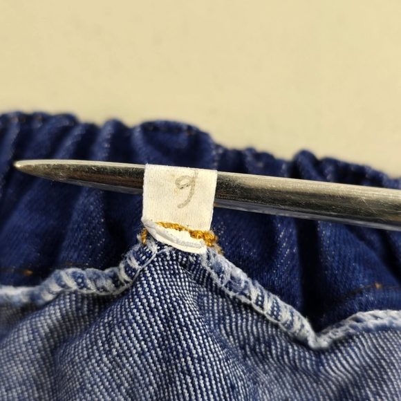 Women Strapless Sleeveless Denim Buttons Pockets Bodycon Long Jumpsuit Sz M - Picture 5 of 13